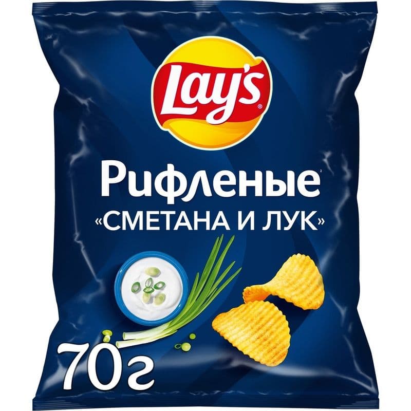 Чипсы Лэйс 70г сметана лук