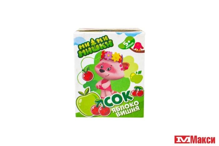 Сок Ми-Ми-Мишки яблоко вишня осветленный 0,2л