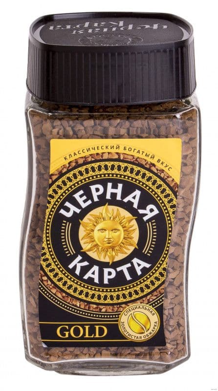 Кофе Черная карта Голд 95г с/б