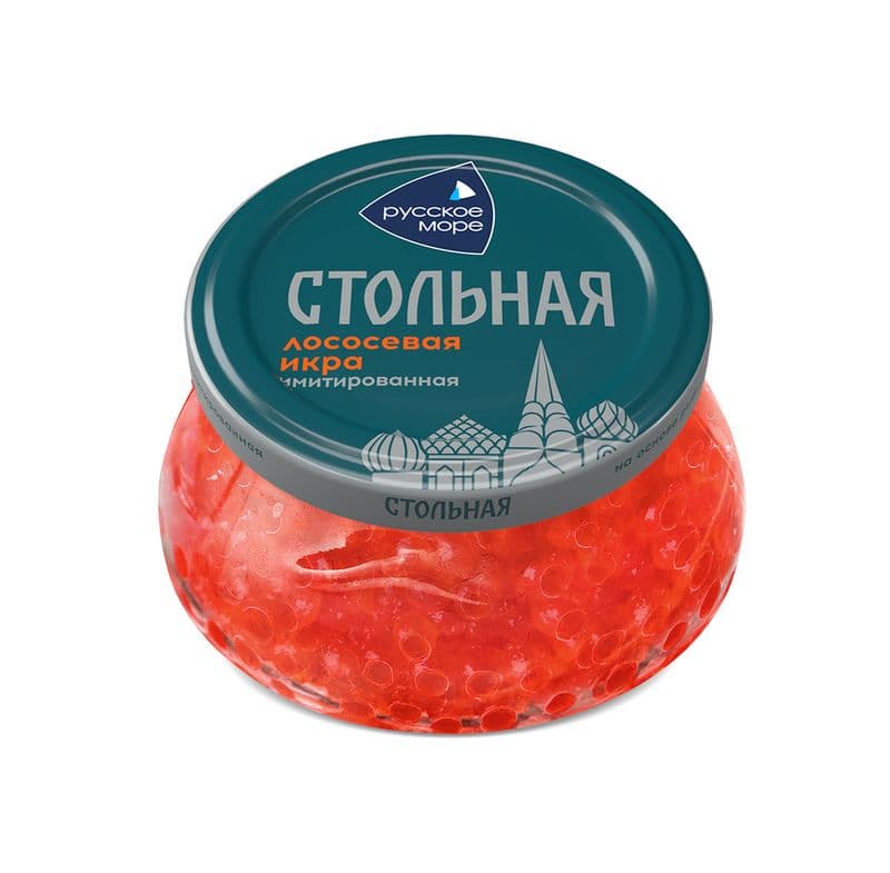Икра имитированная лососевая 230 гр ст/б Русское Море
