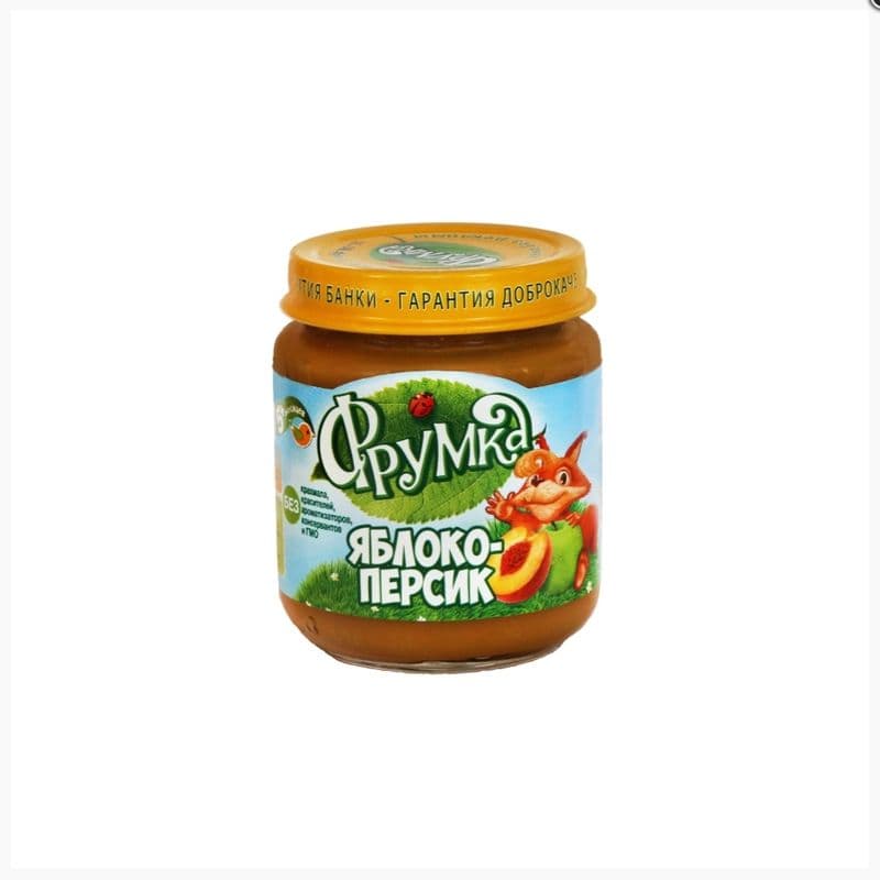 Пюре Фрумка яблоко персик 90г