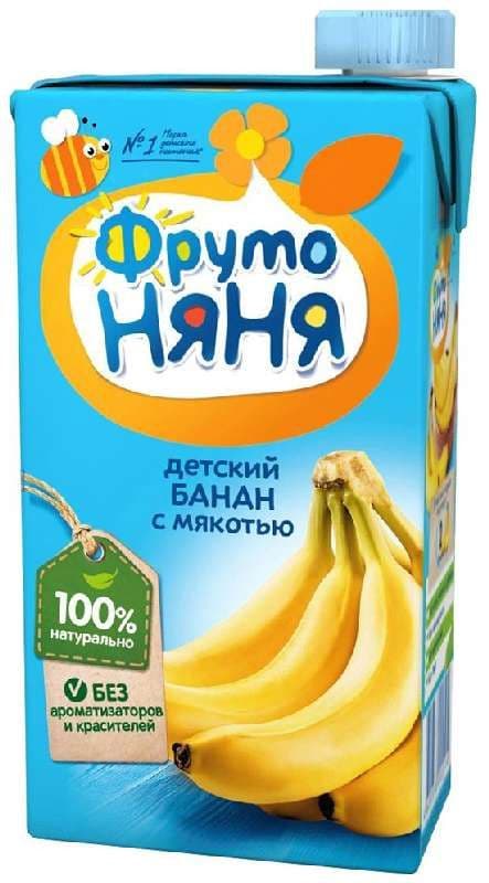 Сок ФрутоНяня банановый нектар 0,5л