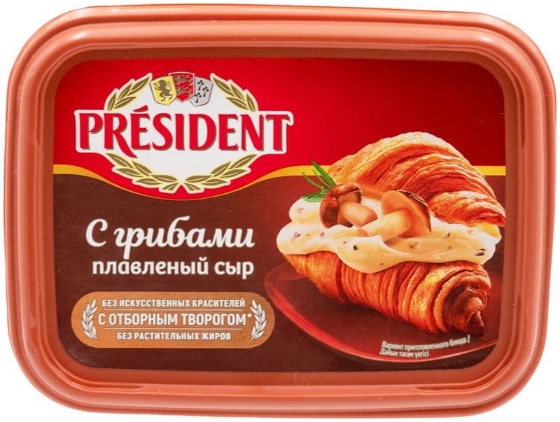 Сыр плавленый Президент 200г грибы