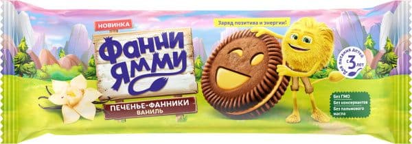 Печенье Фанни Ямми 104г Ваниль