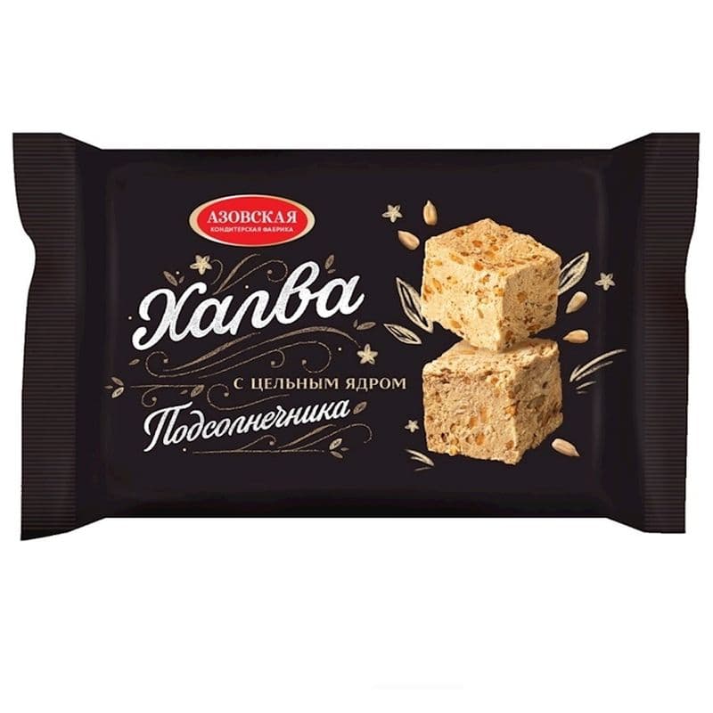 Халва подсолнечная с ядром 350г Азовская КФ