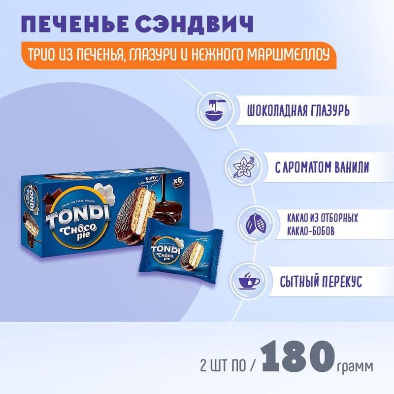 ЧокоПай Тонди 180г КДВ