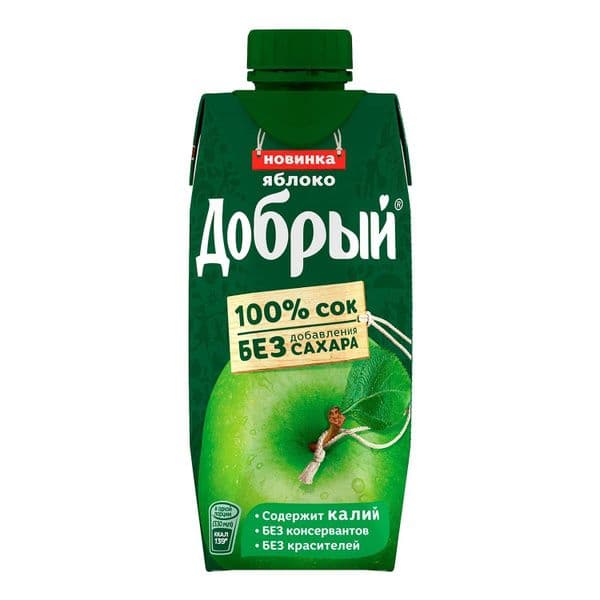 Сок Добрый яблоко 0,3л пэт