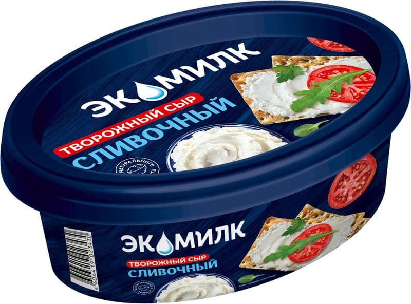 Сыр творожный 120 гр Экомилк
