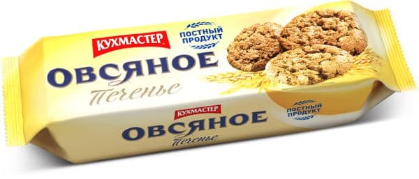 Печенье Овсяное миндальное 270г Кухмастер