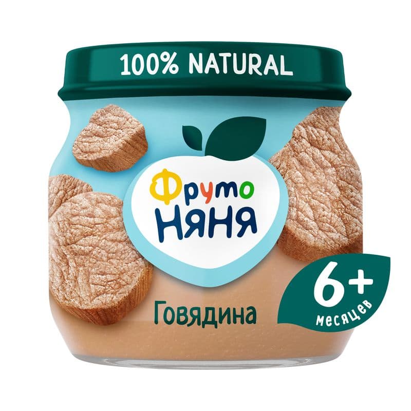 Пюре ФрутоНяня говядина 80г