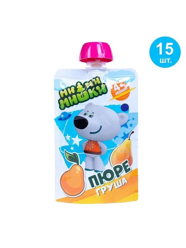 Пюре Ми-Ми-Мишки груша 90г*15