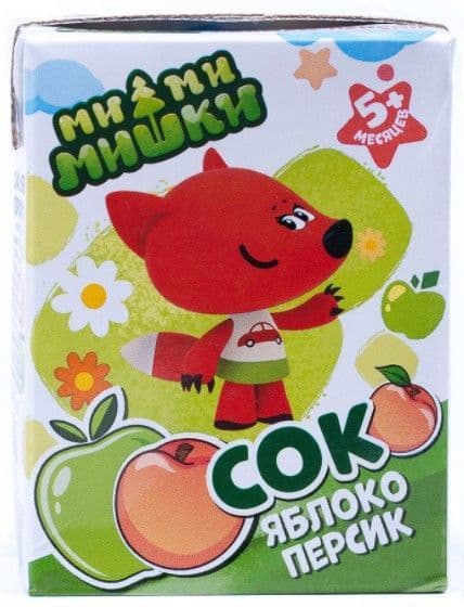 Сок Ми-Ми-Мишки яблоко персик 0,2л