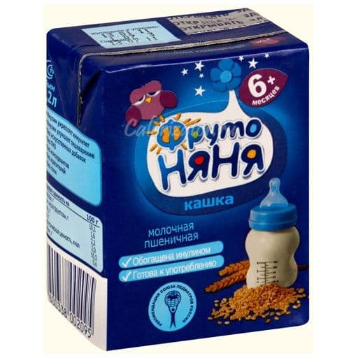 Кашка ФрутоНяня жидкая молочно-пшеничная 200г