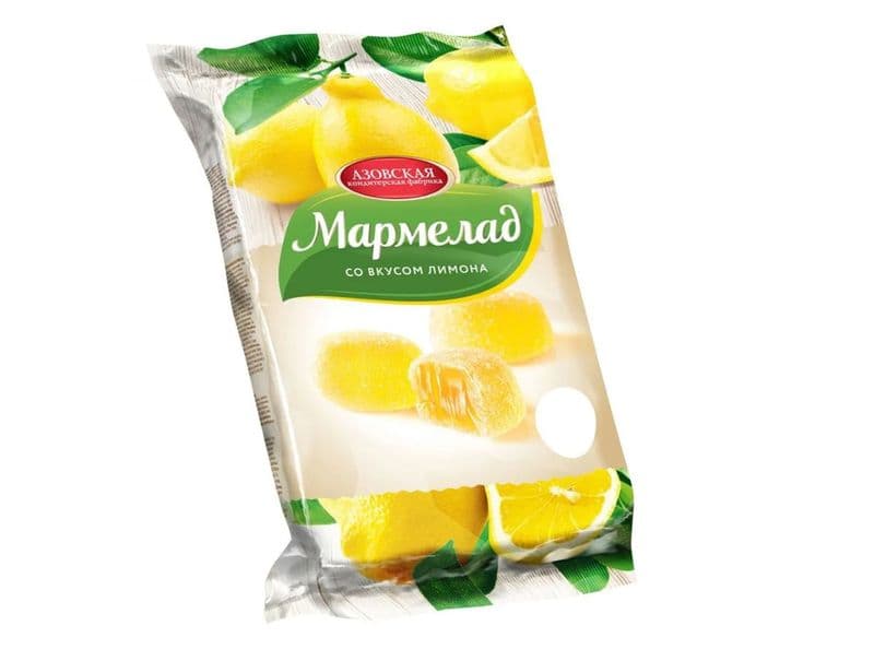 Мармелад Лимон 300г Азовская КФ