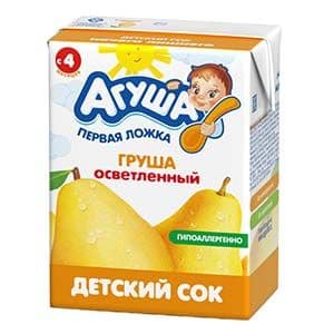 Сок Агуша груша осветленный 0,2л ТВА *10