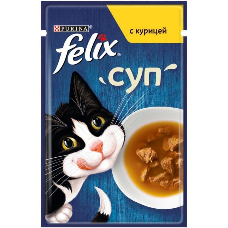 Феликс д/кошек суп курица 48г*36