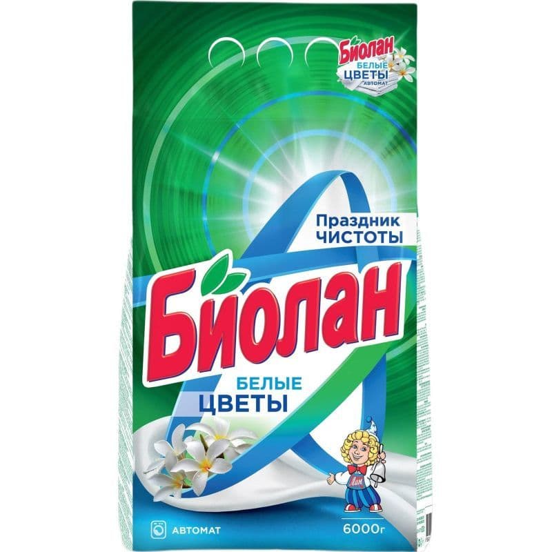 БИОЛАН Автомат 1200г Белые цветы