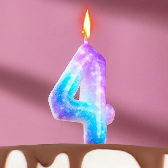 Свеча Галактика на шпажке 5,5см