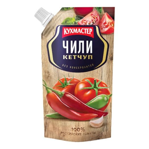 Кетчуп Чили 260г д/п Кухмастер*20