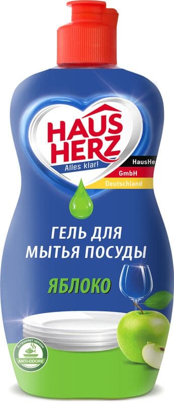 ХАУС ХЭРЦ ср-во д/посуды Яблоко 450мл