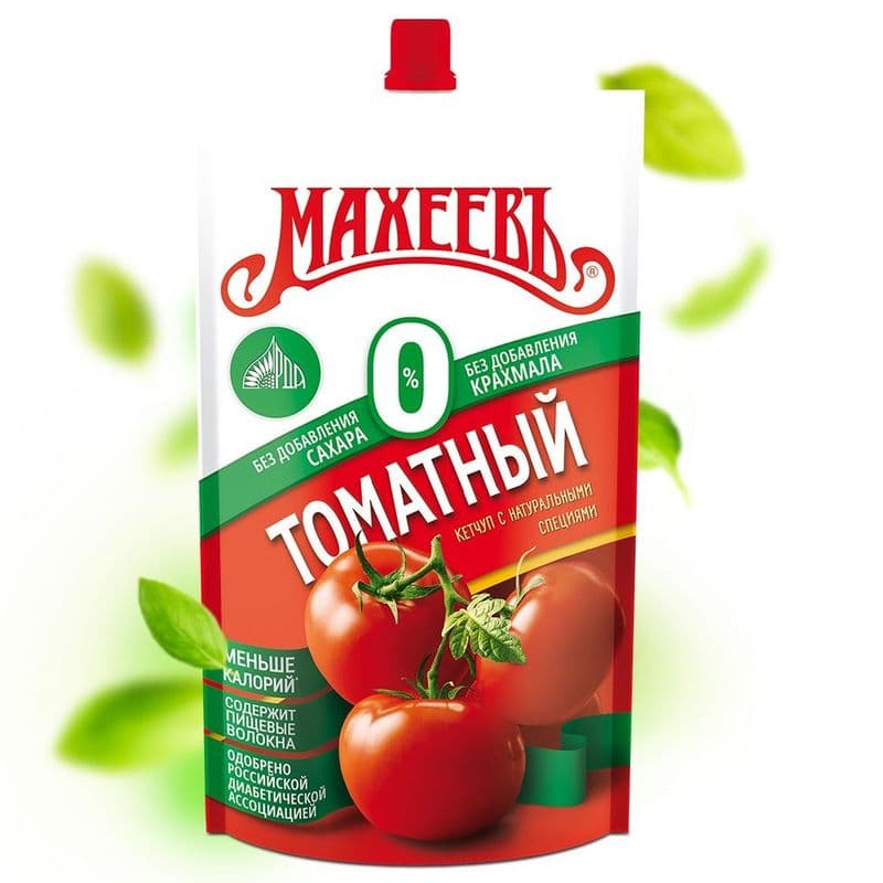 Кетчуп Махеев Томатный без доб сахара 300г м/у