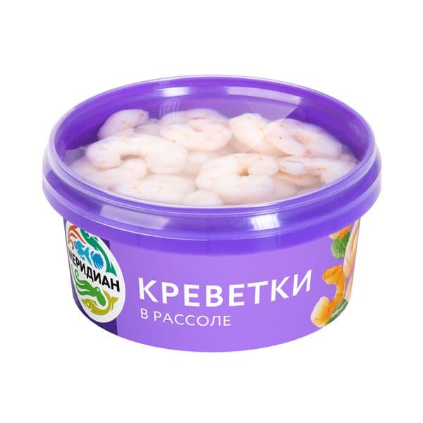 Креветки в рассоле  180гр Мое море