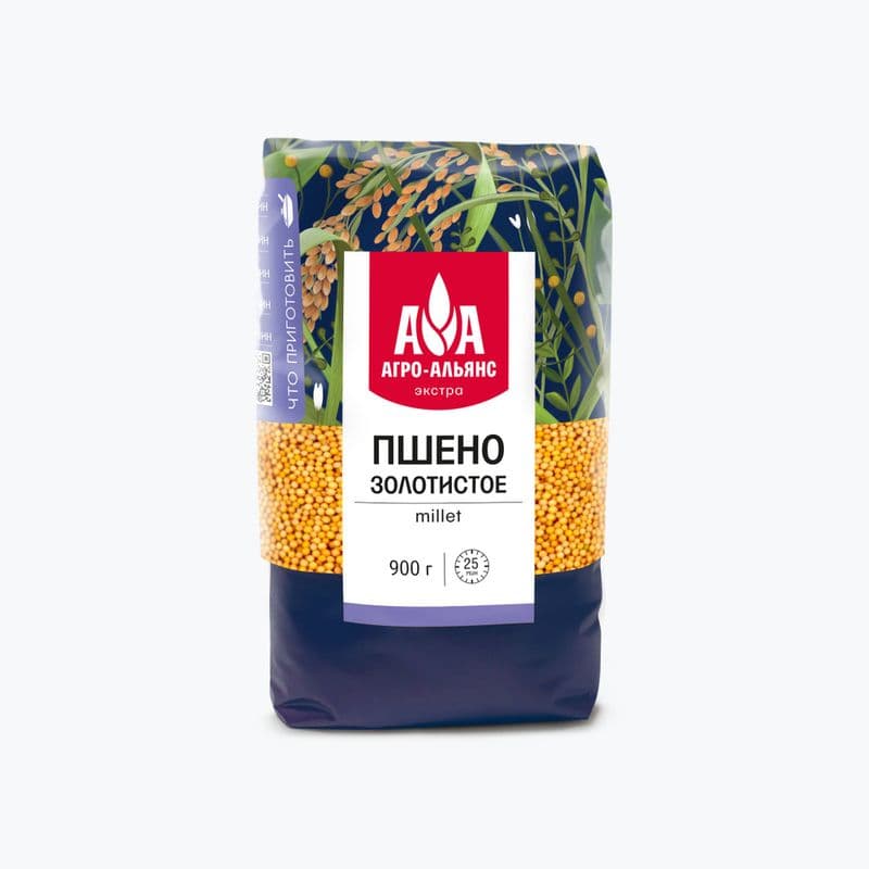 Крупа Пшено 900г Агро-Альянс