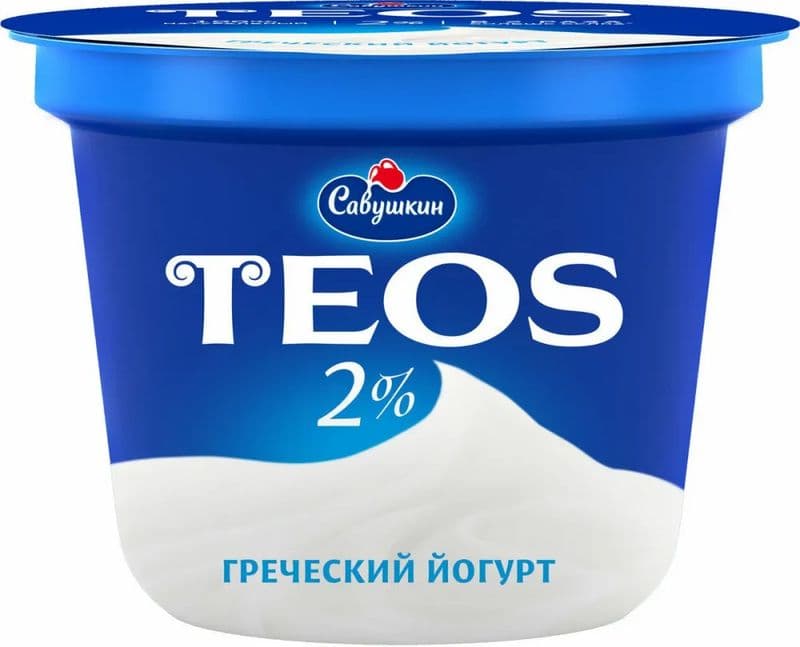 Йогурт Греческий ТЕОS Натуральный 250г Савушкин