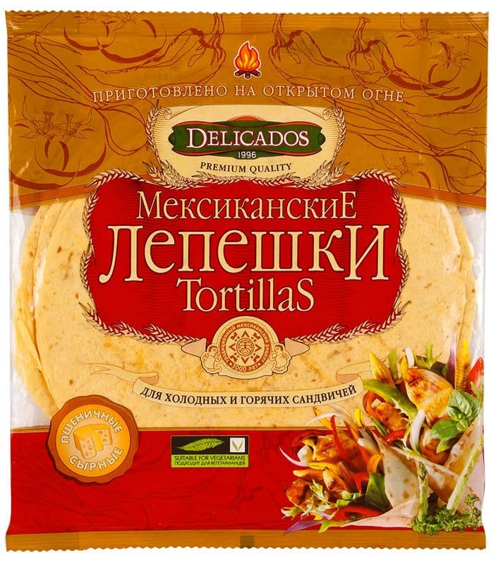 Лепешки Деликадос Сырные 400г