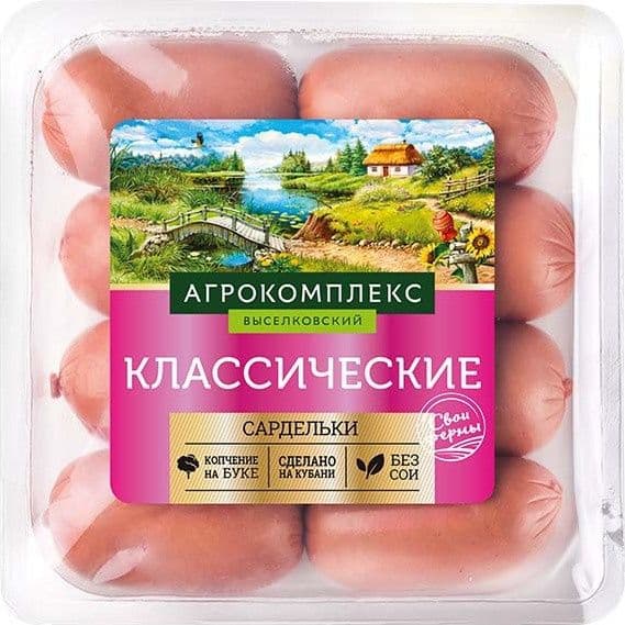 Сардельки Сочные 420гр Агрокомплекс