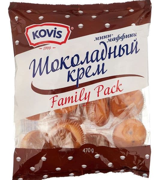 Маффины мини Ковис 470г Шоколад