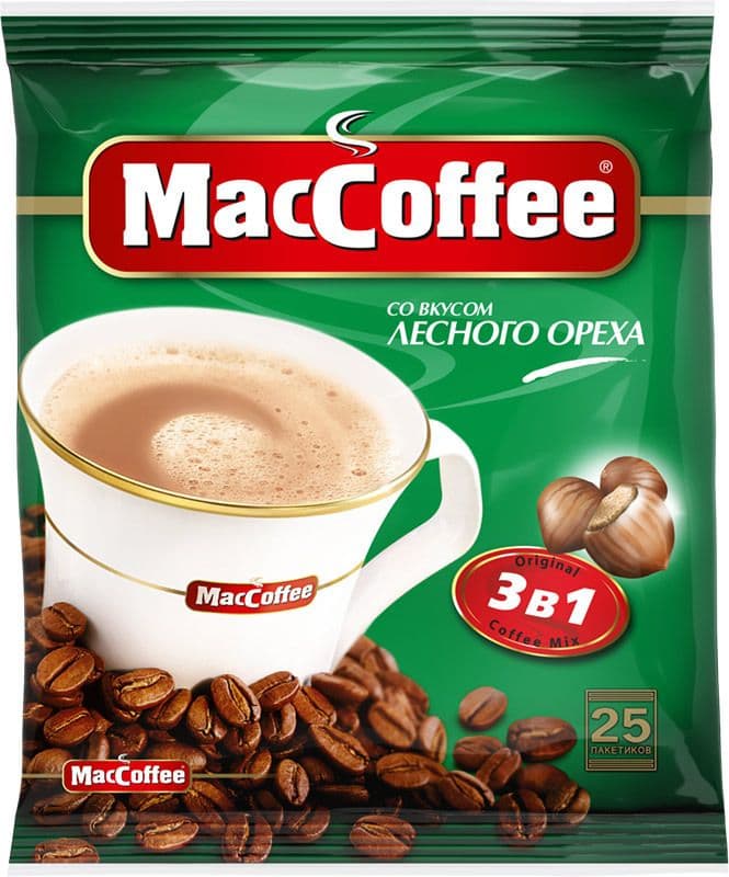 Кофе Маккофе Лесной орех 3в1 18г*25пак