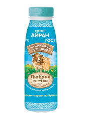 Айран Любаня из Кубани 1% 1л  БЗМЖ