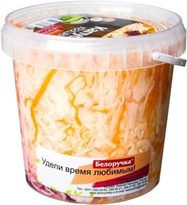 Капуста квашеная с брусникой 450г ЭкоПродукт НОВАЯ
